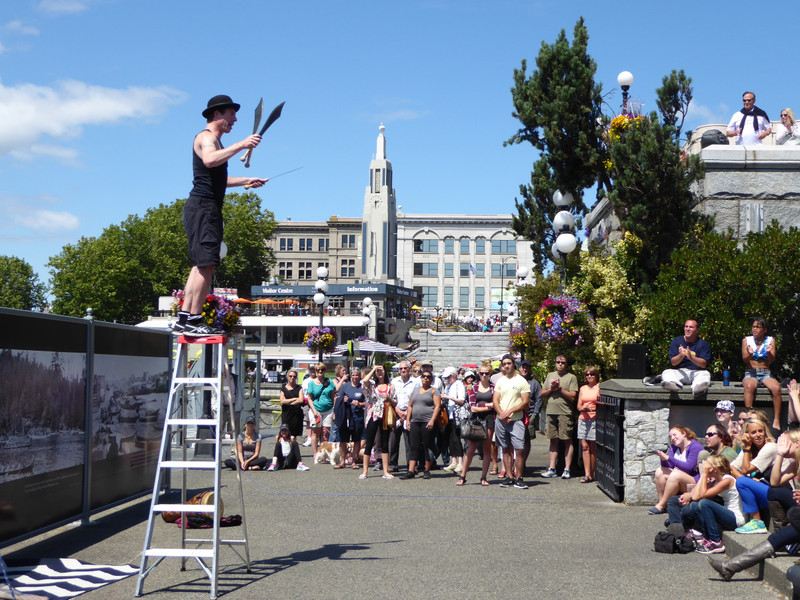 Buskers and Folk Festival in Victoria Waterfront