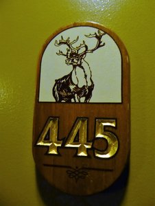 Our door number at the hotel in Banff