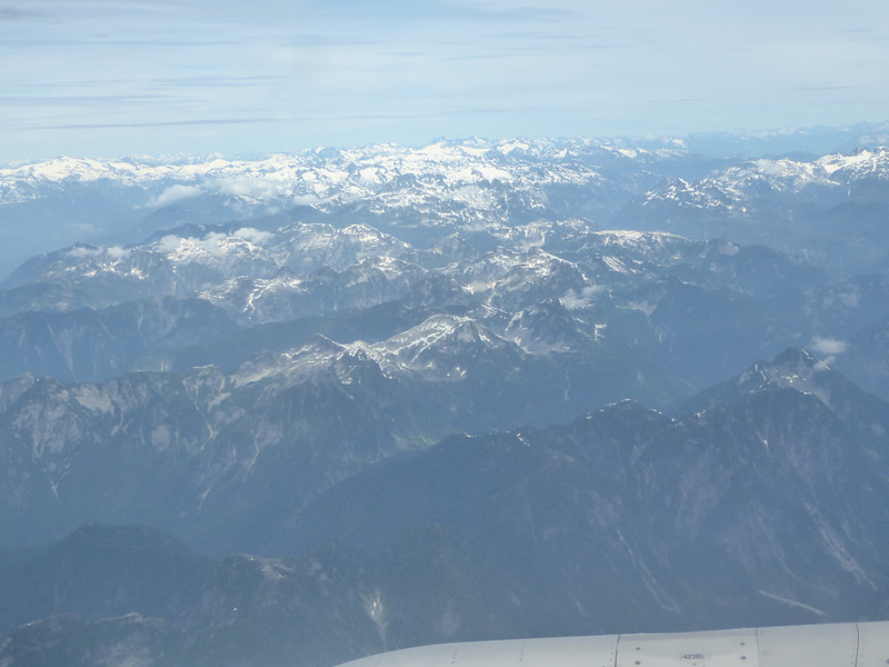 Snow-capped mountains from the sky on the way from Calgery to Vancouver (3)
