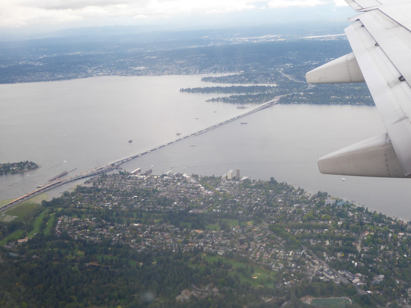 Flying into Seattle