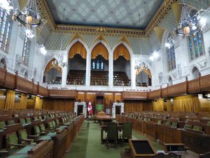 Inside Central Building Parliament Hill Ottawa - House of Commons (1)