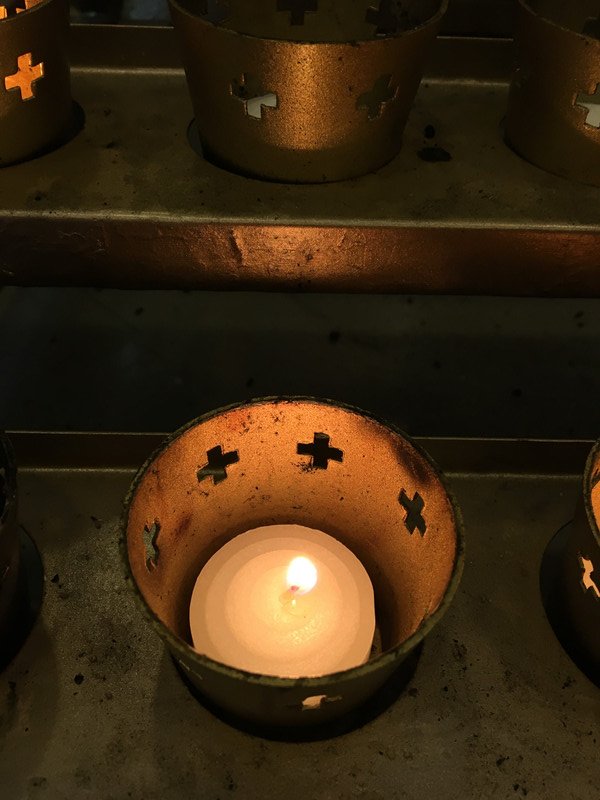 Notre Dame Basilica Quebec City - candle for Brian (1)