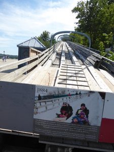 Structure for toboggoning in winter Quebec City