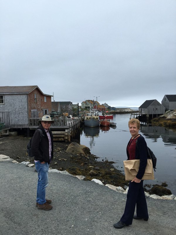 Fishing and tourist village around Peggys Cove lighthouse (1)