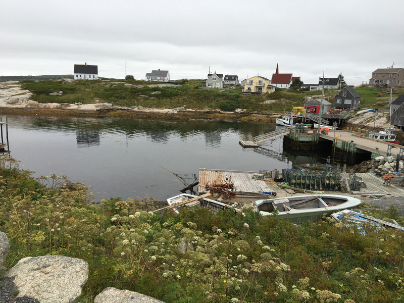Fishing and tourist village around Peggys Cove lighthouse (2)