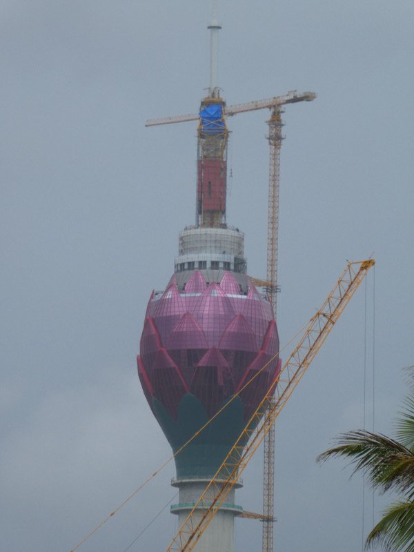 Lotas flower being built by Chinese in Colombo