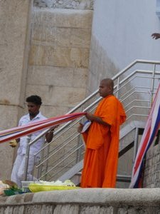 Anuradhapura - Ruvanveliseya Dagoba Monk Offerings Parade (1)