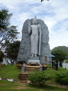 Standing Buddha along side of road near Polonnaruwa (2)