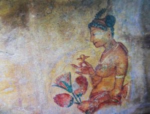 Sigiriya Lion Rock fresco (1)
