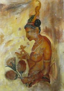 Sigiriya Lion Rock fresco (2)