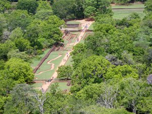 The gardens of Sigiriya, as seen from the summit of the Sigiriya rock (1)