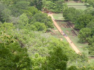 The gardens of Sigiriya, as seen from the summit of the Sigiriya rock (2)