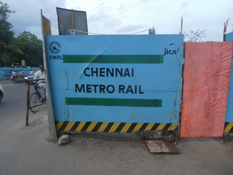 Chennais new Metro Line being built (1)