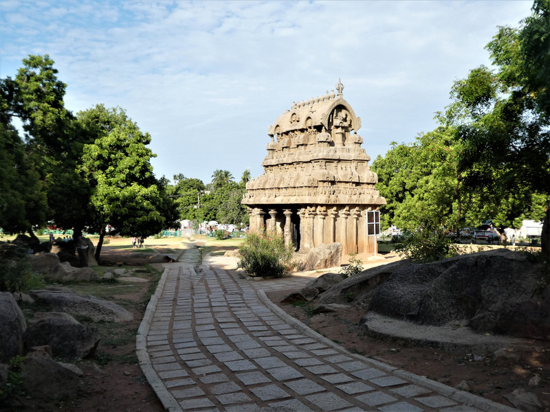 Rock cave temple in Mamallapuram or Mahabalipuram (3)
