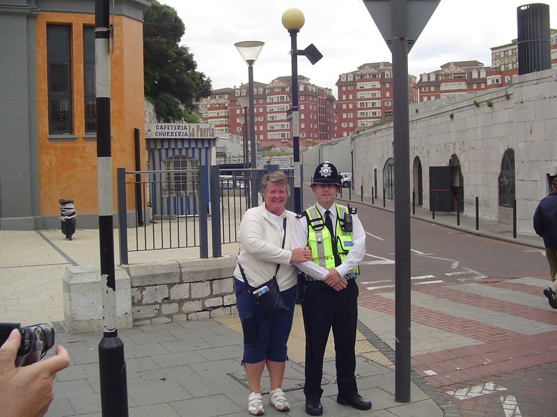 Donna with police