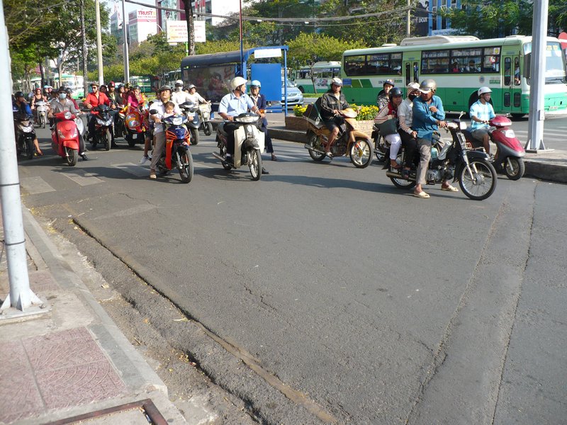 A poor example of the traffic situation in Saigon - photos just can't tell the real story!!