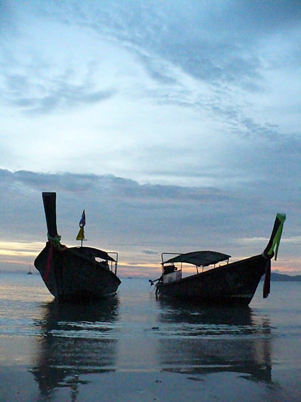 Our favourite shot so far? - Long Boats sunset - Railay Beach