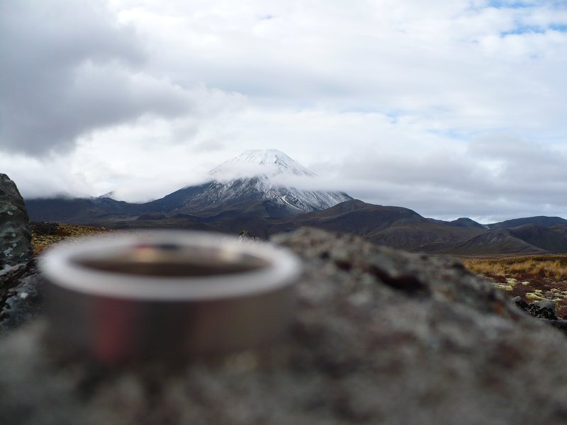 Mount Doom - and the ONE ring to rule them all........oh dear, it had to be done though!