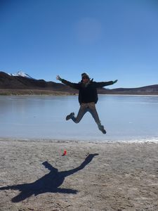 Another obligatory jump shot - had to warm up somehow!