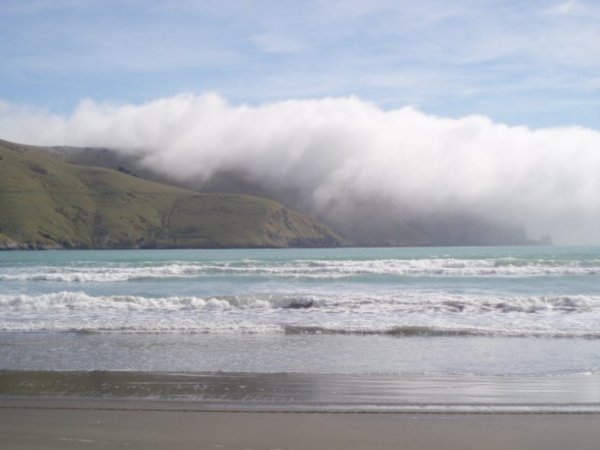 Clouds rolling in  over Le Bons Bay