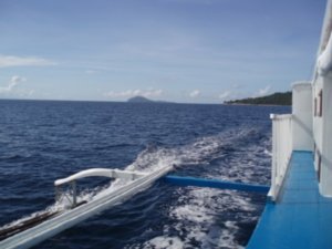 Returning from dives off Limasawa Island.