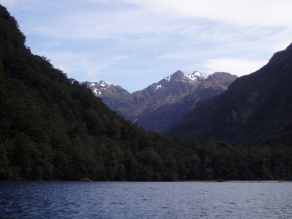 Mountain behind Lake Manapouri