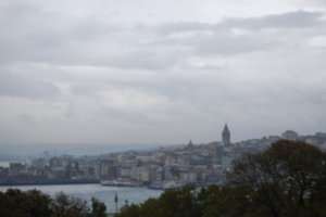 View from the gardens of Topkapi Palace.
