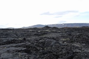 Desolate lava fields, Krafla