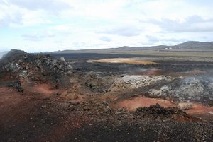 Smoking lava fields, Krafla