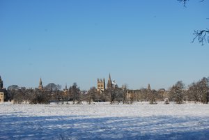 Oxford across Christ Church Meadow