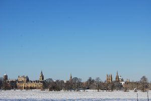 Oxford across Christ Church Meadow