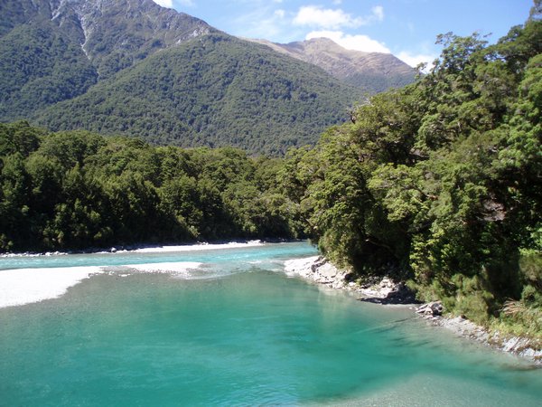 Driving over the Haast Pass to the West Coast
