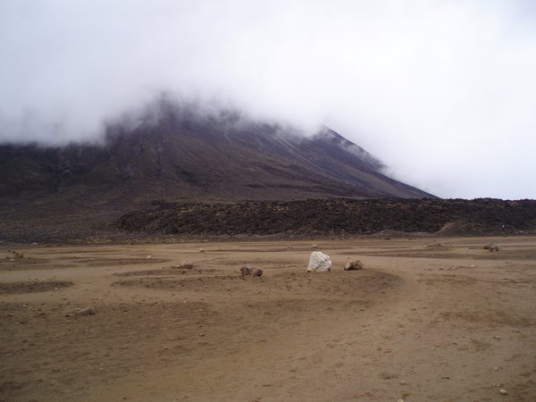 Lava sand plain, Tongariro Crossing