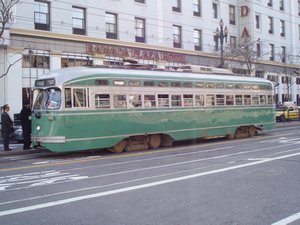 Retro tram, San Francisco