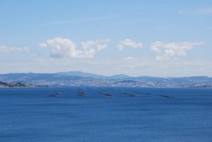 Looking over the Ria de Vigo to Galicia's largest city and a major port.