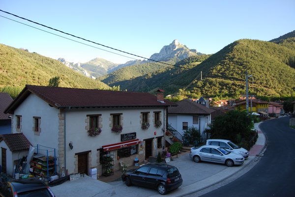 View from our room at La Vega de Liebana, Cantabria.