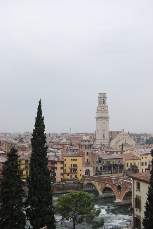 View of Verona from the Roman theatre