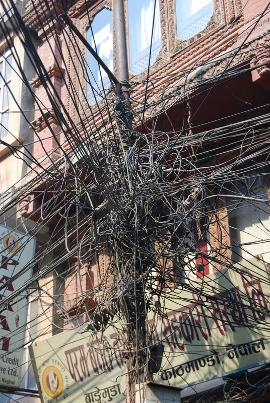 Kathmandu telephone cables