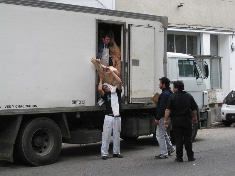 Meat delivery, Montevideo