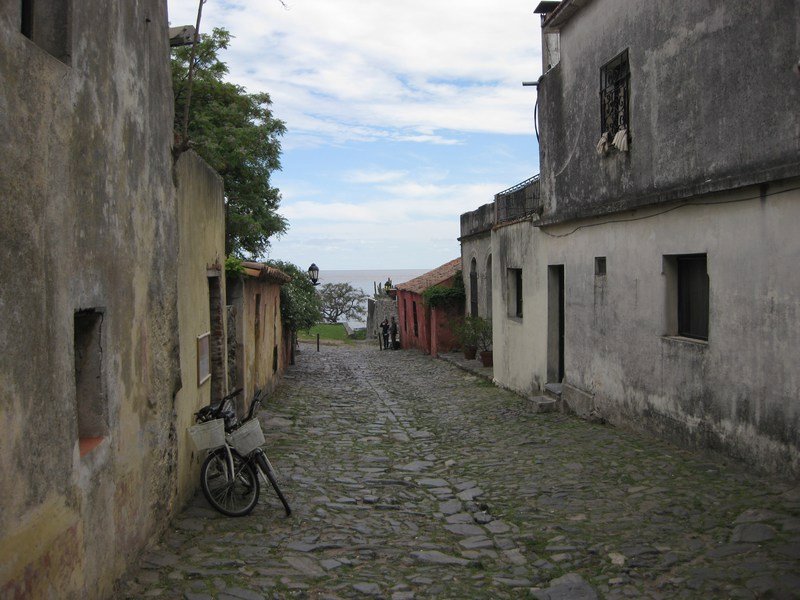 Beautiful cobbled streets of Colonia