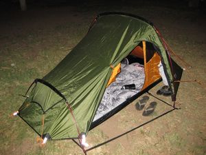 First night camping, Cafayate