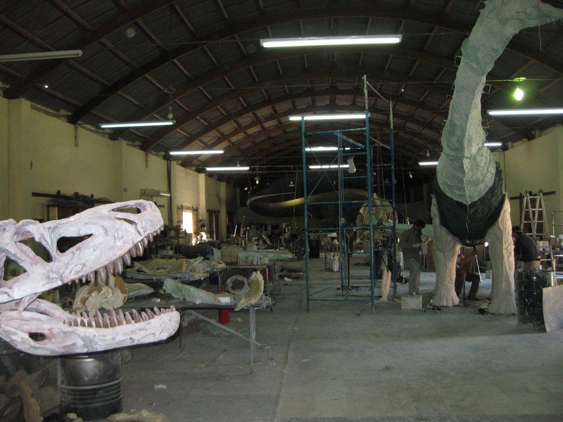 Dinosaur factory at San Juan Natural History Museum