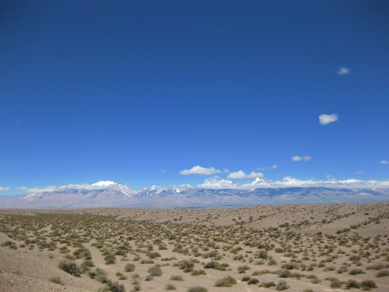 The Andes from the road, just outside Barreal