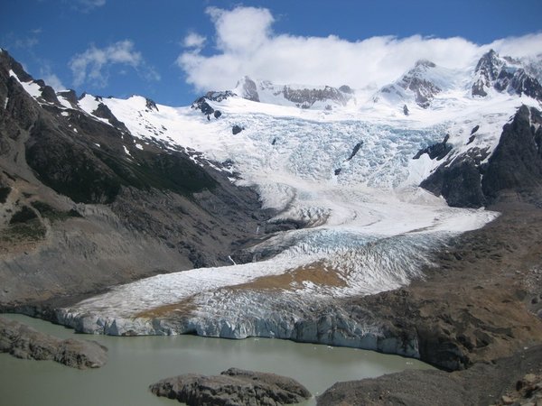 Glacier beneath Cerro Torre