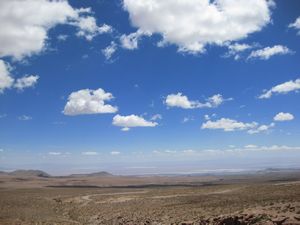 Salar de Atacama in the distance
