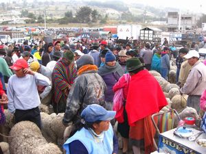 Crowds at Saquisilí market