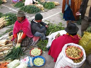 Fresh vegetables, Saquisilí market