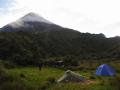 Camp at the foot of (the very active) Sangay