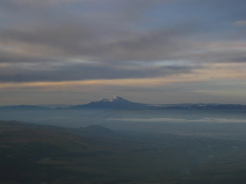 Chimborazo from the summit of Cotopaxi