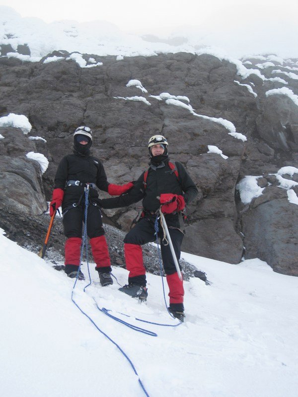 At the summit of Cotopaxi